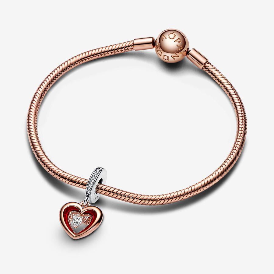 Pandora Charm Pendant Two-Tone Radiant Heart