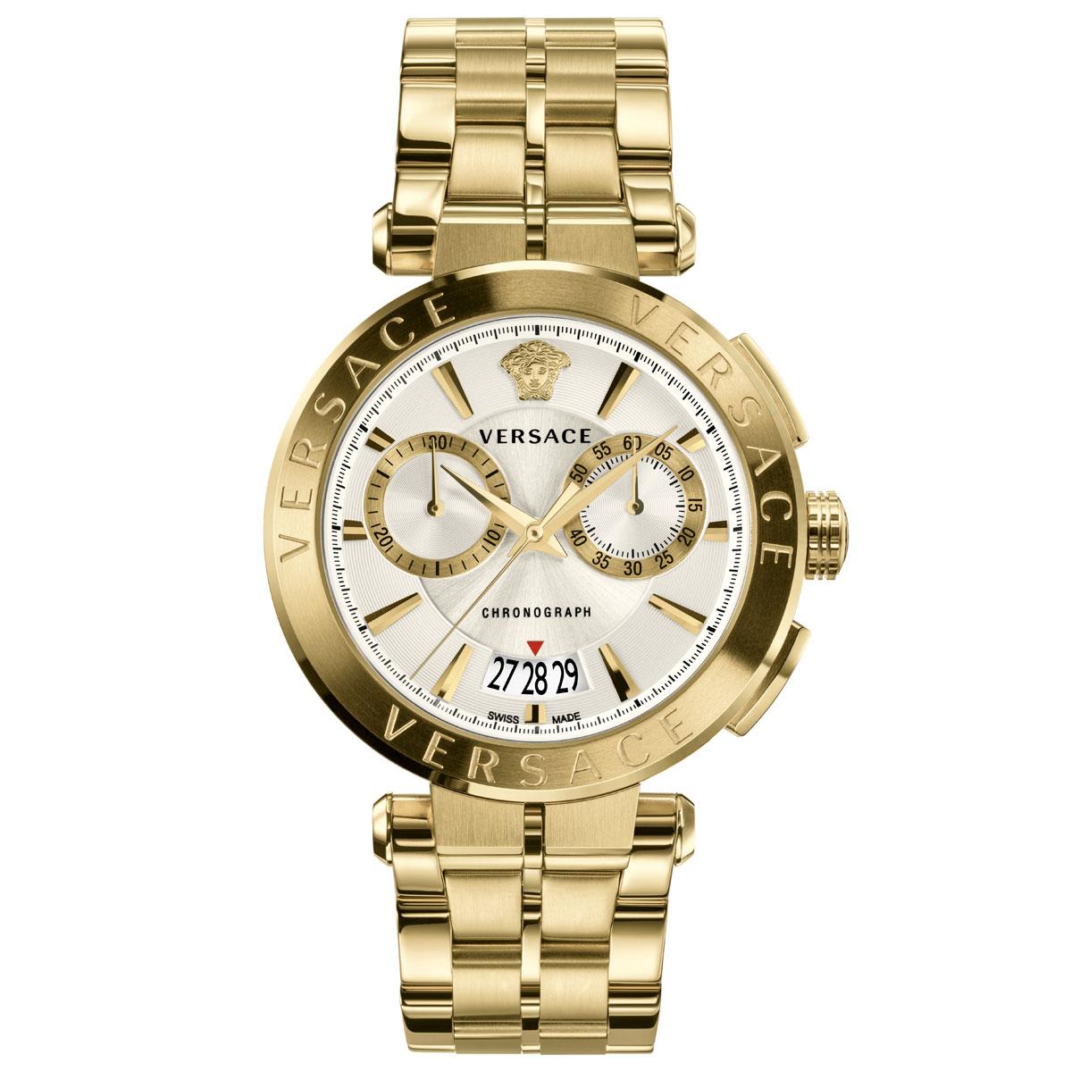 Versace VBR060017 Gold Tone Aion Chrono Men's Watch