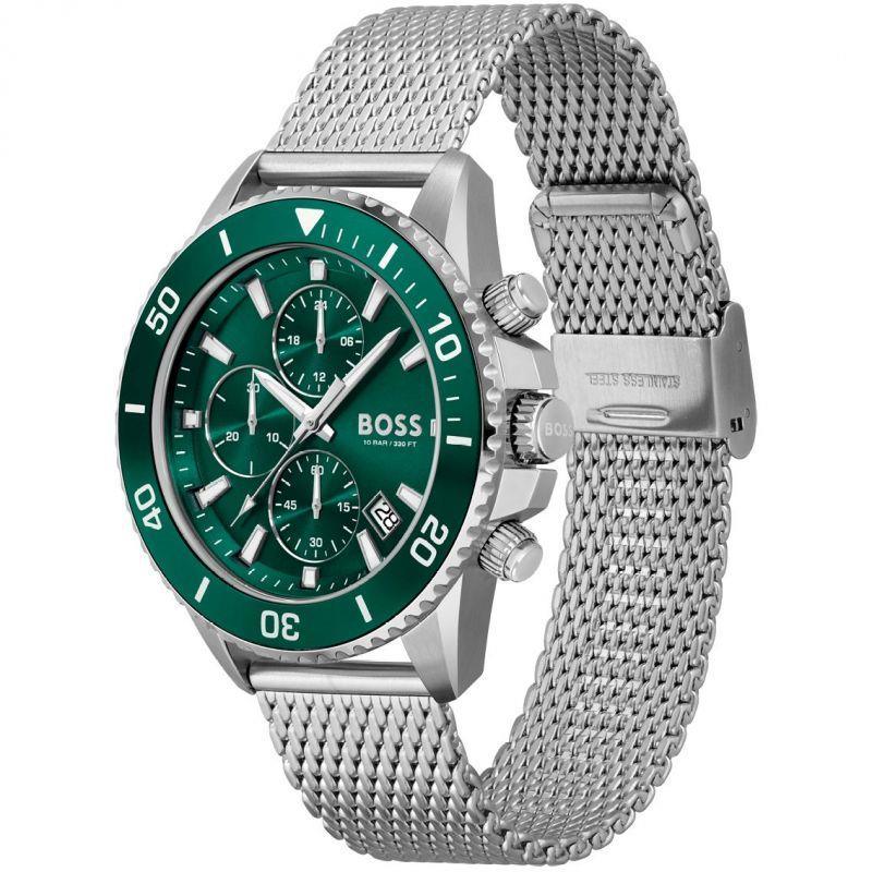 Hugo Boss 1513905 Admiral Chronograph Green Dial Men's Watch - Watch Home™