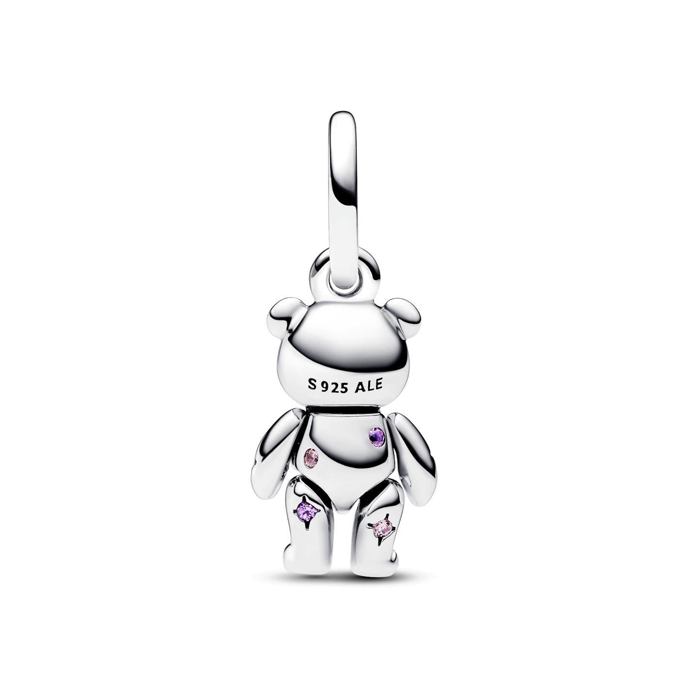 Pandora Movable Teddy Bear Dangle Charm