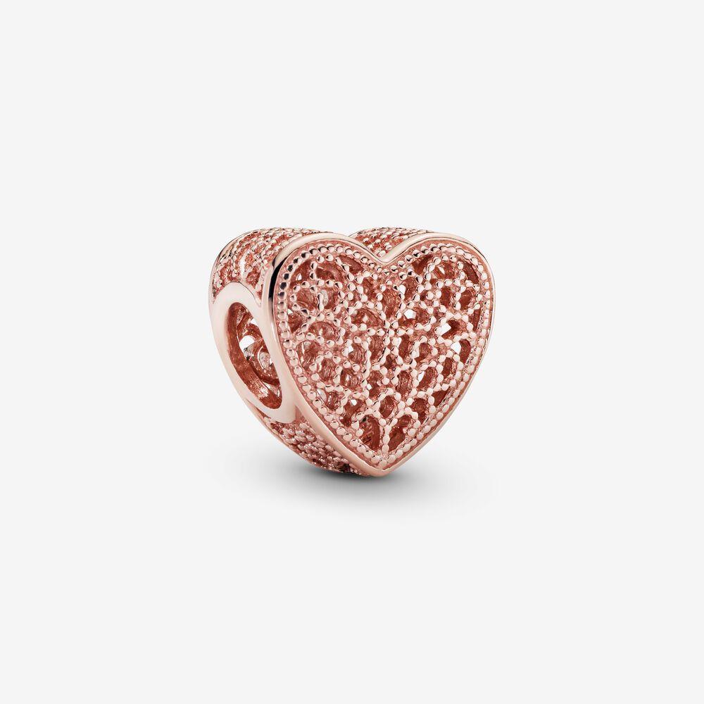 Pandora 781811 Filigree & Beaded Heart Charm - Watch Home™