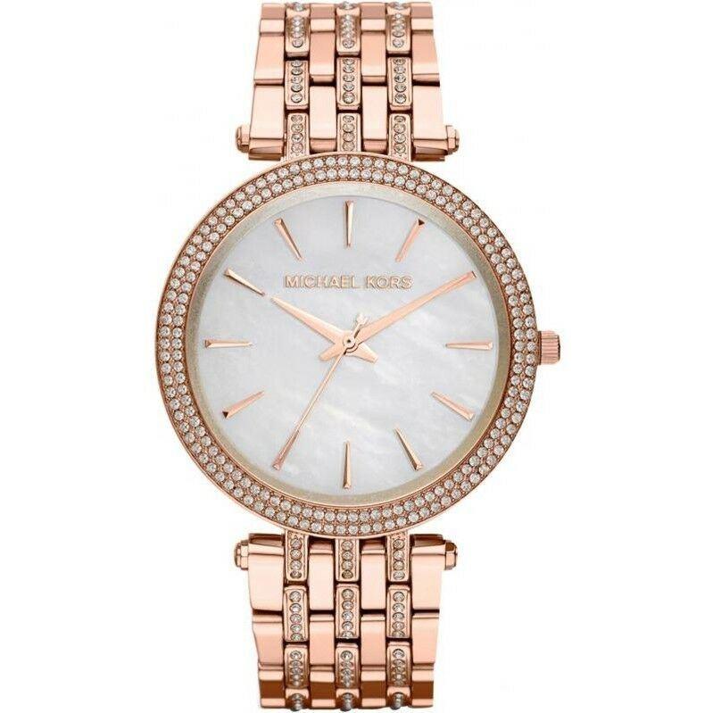 Michael Kors MK3220 Darci Mother of Pearl Dial Crystal Women's Watch - Watch Home™