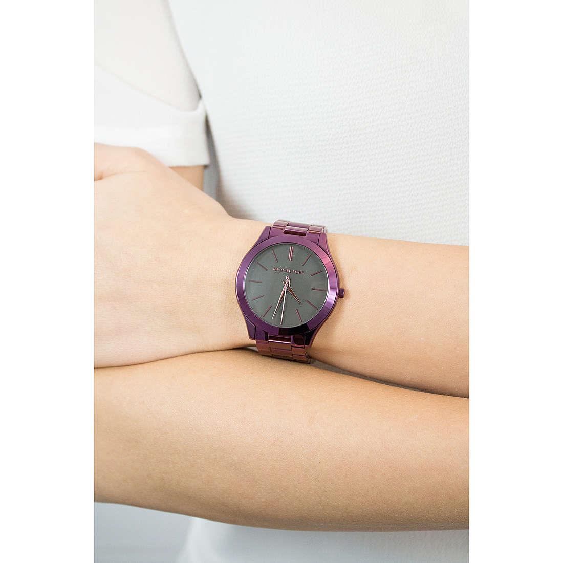 Michael Kors MK3551 Plum Tone Slim Runway Women's Watch