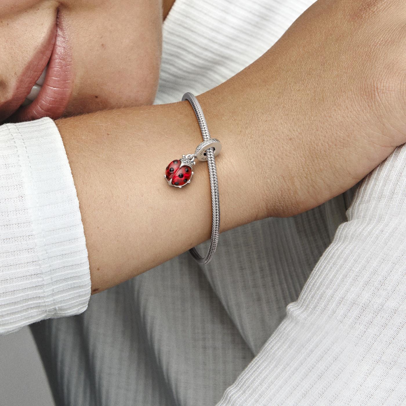 Pandora Red Ladybird Dangle Charm