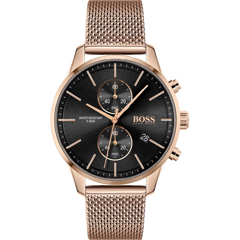 Hugo Boss 1513806 Associate Analog Black Dial Men's Watch - Watch Home™