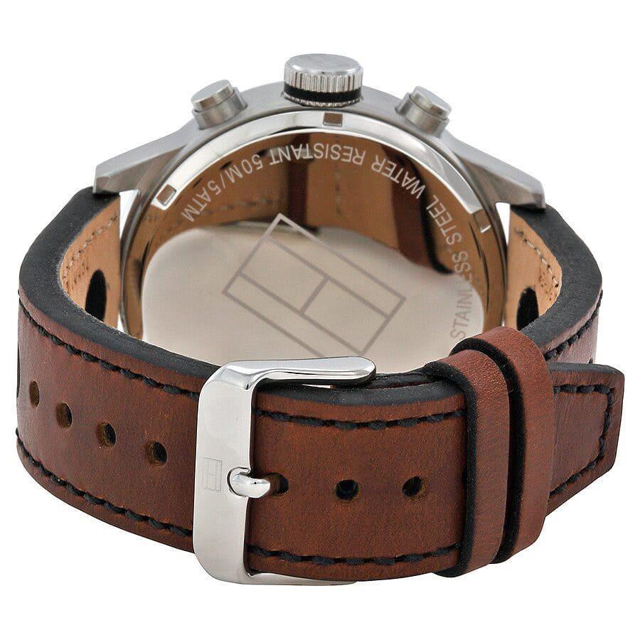 Tommy Hilfiger 1791049 Trent Multifunction Brown Leather Men's Watch - Watch Home™