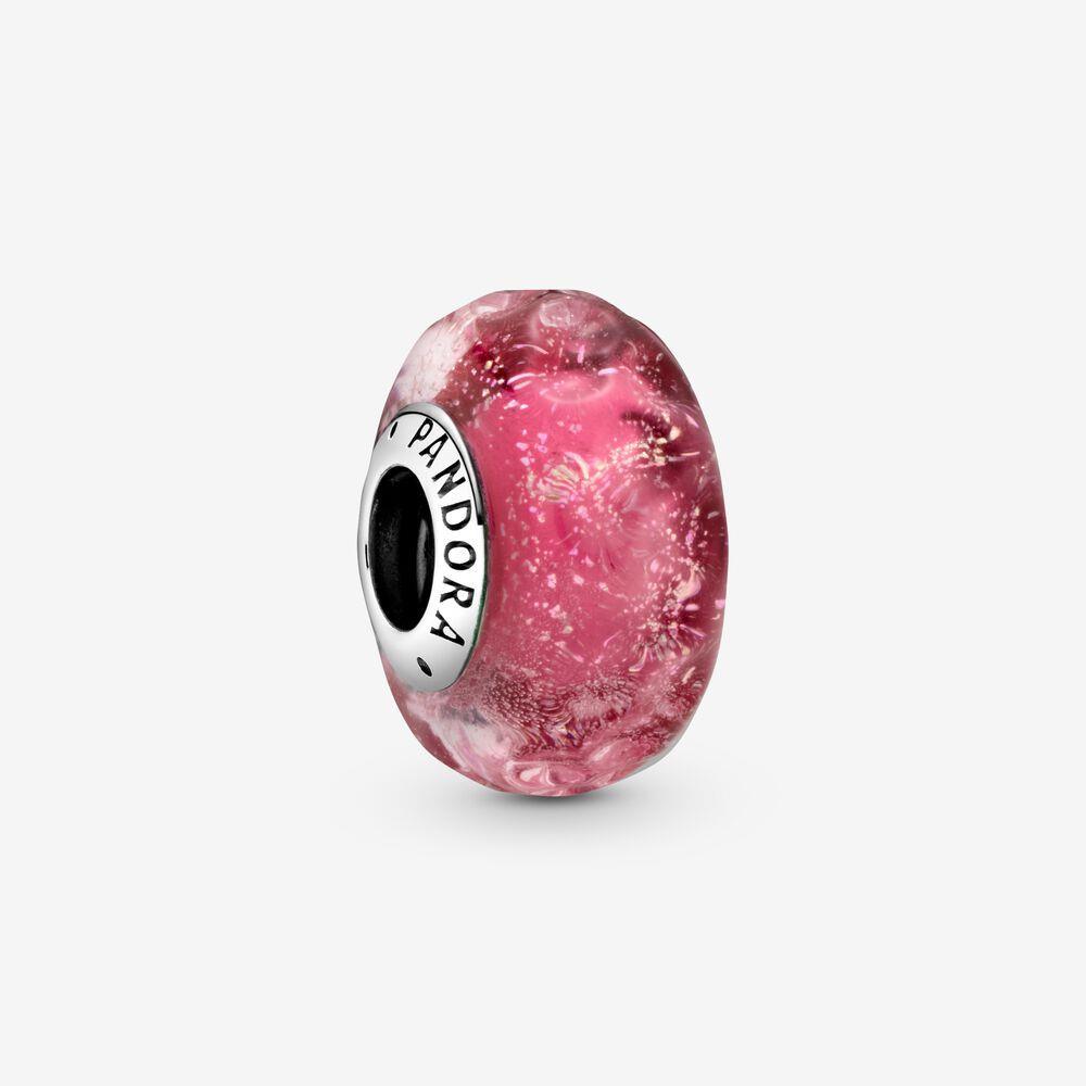 Pandora 798872C00 Wavy Pink Murano Glass Charm - Watch Home™