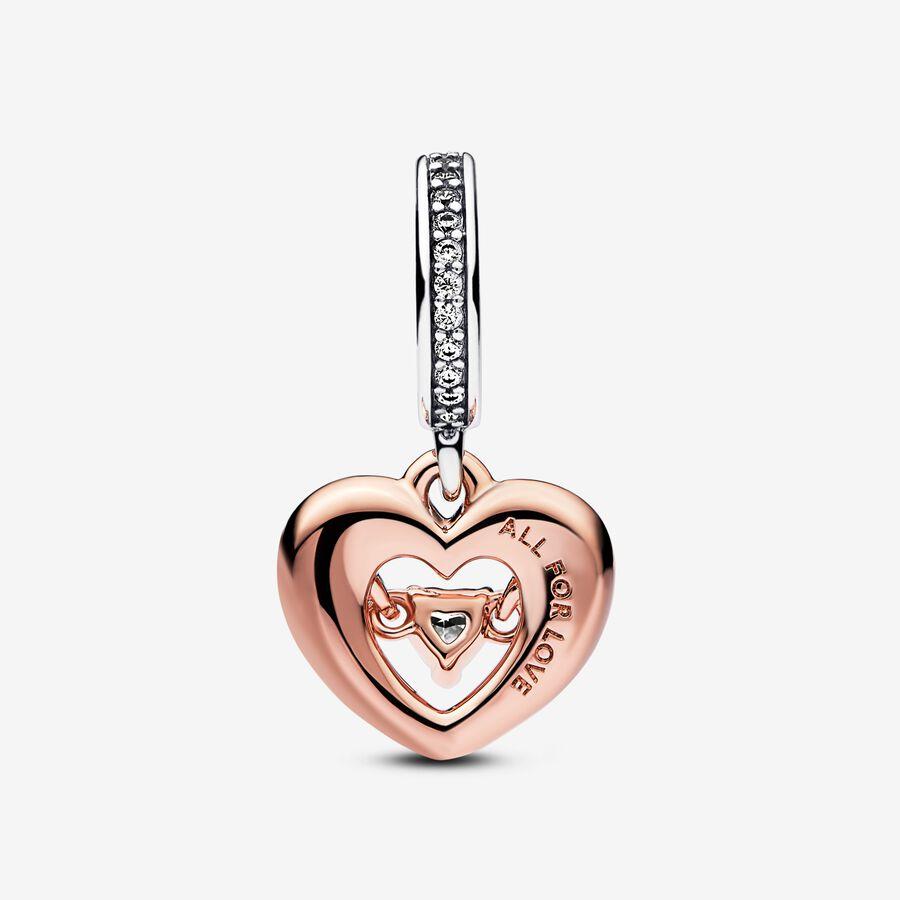 Pandora Charm Pendant Two-Tone Radiant Heart