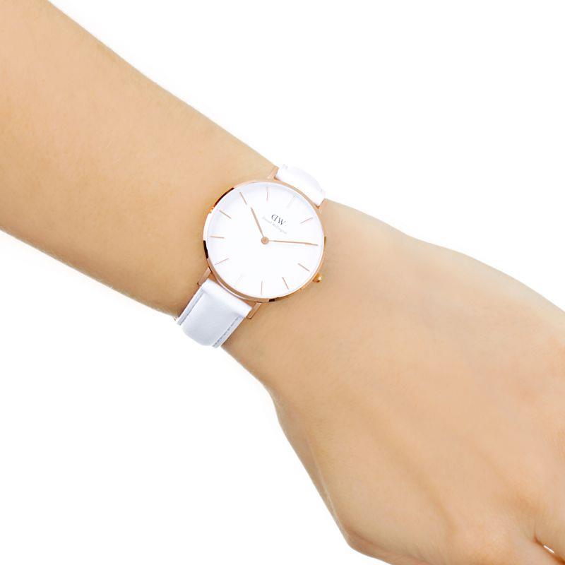 Daniel Wellington Ladies Watch Classic Petite Bondi White Leather DW00100189