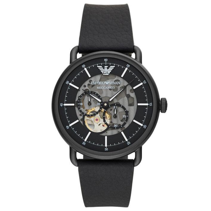 Emporio Armani AR60028 Multifunction Black Men's Leather Watch