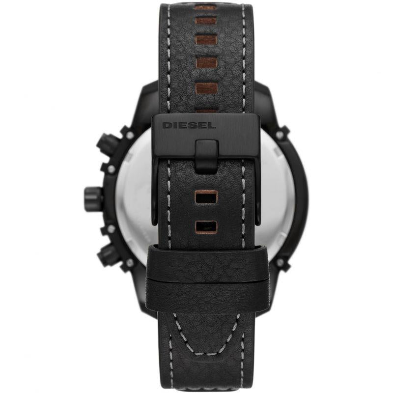 Diesel DZ4576 Griffed Chronograph Black Leather Watch