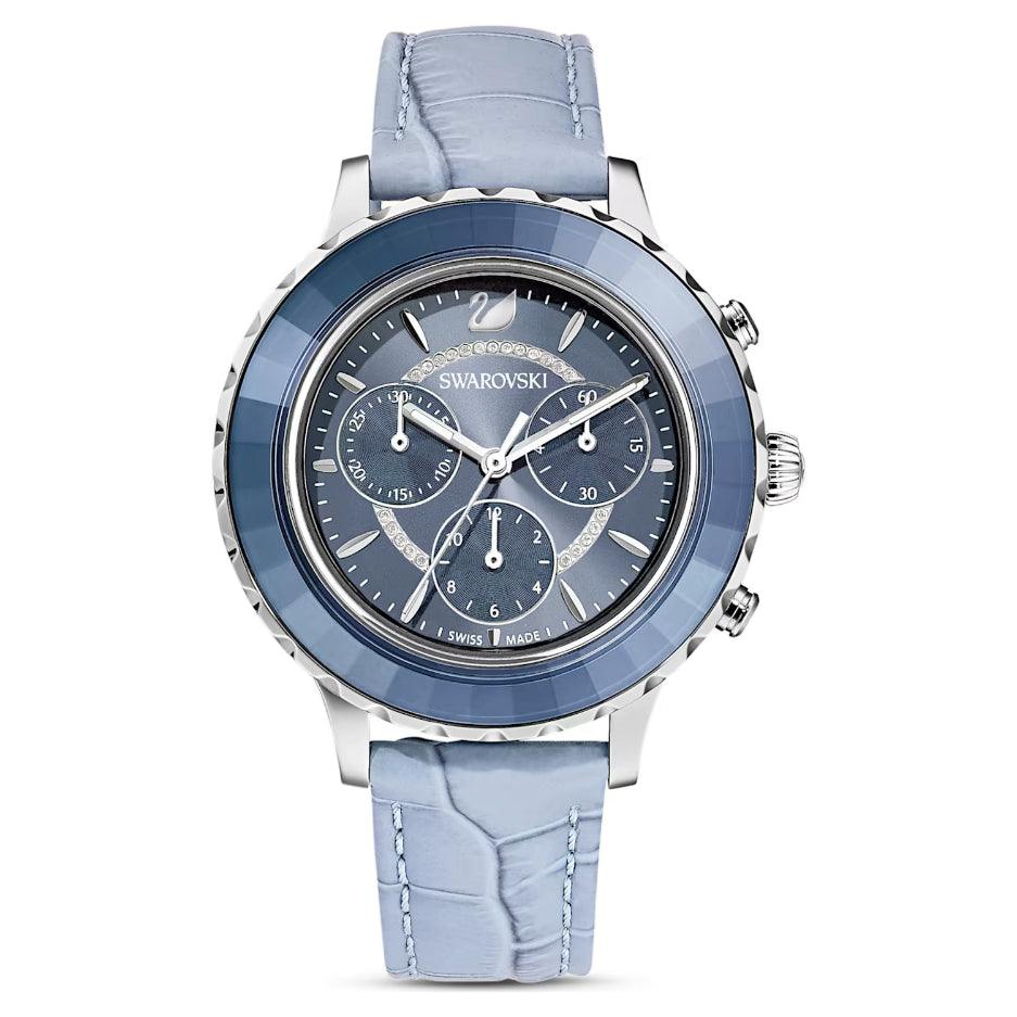 Swarovski 5580600 Octea Lux Leather Strap Chronograph Women's Watch - Watch Home™