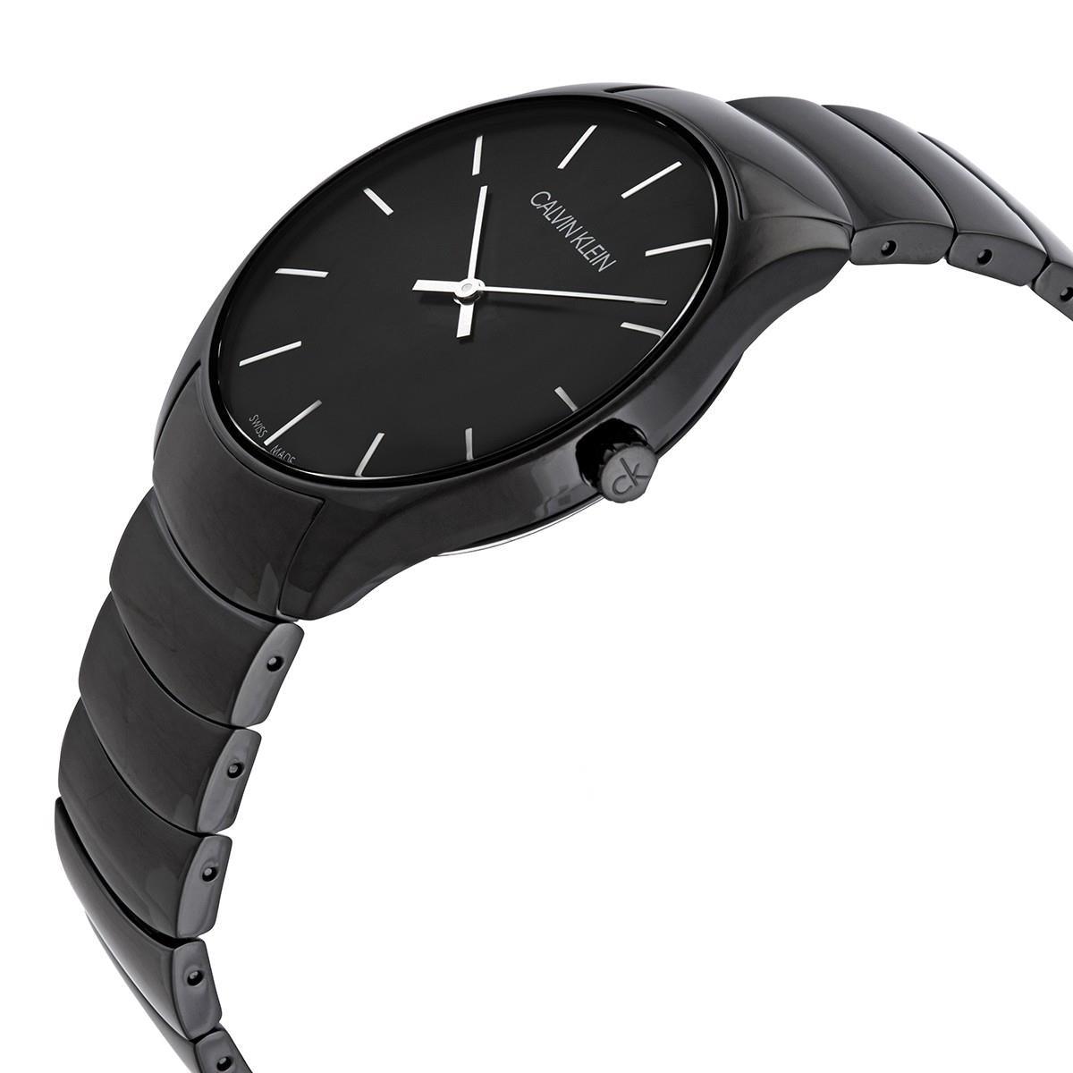 Calvin Klein K4D21441 Classic Too Quartz Black Dial Unisex Watch - Watch Home™