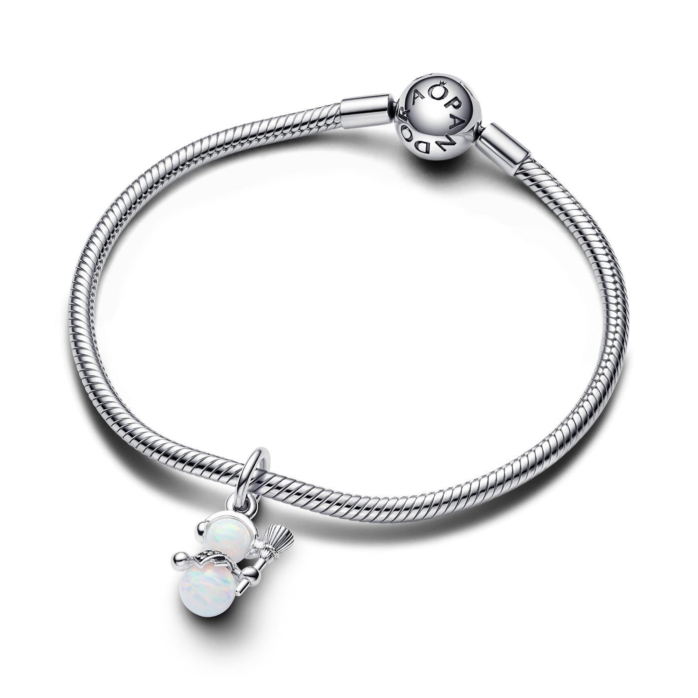 Pandora Snowman sterling silver dangle Charm