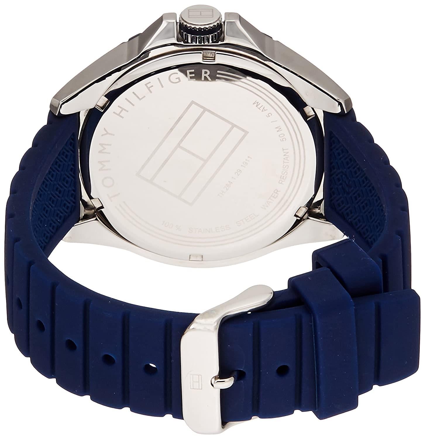 Tommy Hilfiger 1791204 Blue Dial Blue Silicone Men's Watch