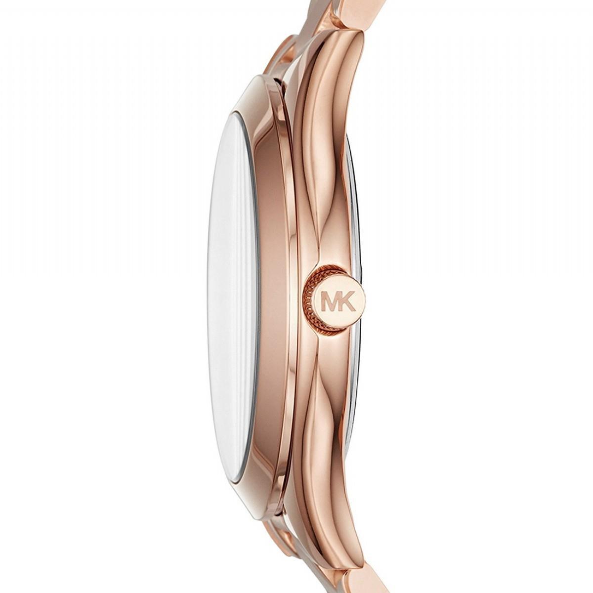 Michael Kors MK3513 Mini Slim Runway Rose-Tone Stainless Steel Women's Watch - Watch Home™