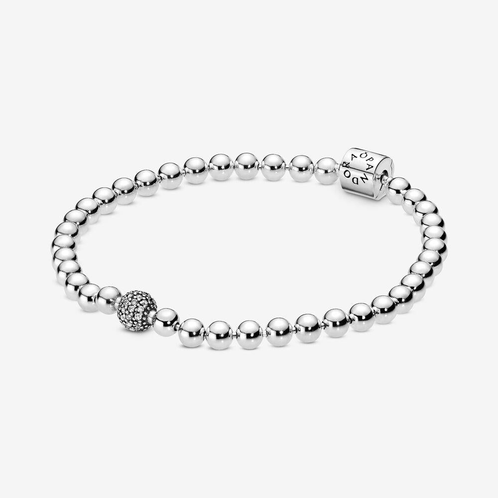 Pandora 598342CZ-19 Beads & Pavé Bracelet