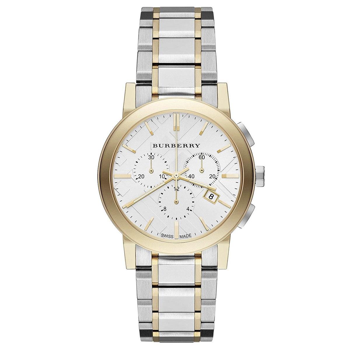 Burberry The City Two-Tone Chronograph Unisex Watch BU9751